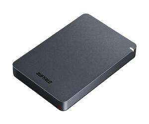 BUFFALO MiniStation PGF Disque dur externe portable résistant aux chocs USB 3.0 (3.2 Gen 1x1) pour PC, Mac 2 To