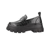 Buffalo - Mocassins végétaliens en style asphalte - Femme - Chaussures - Noir - Taille: 38 EU