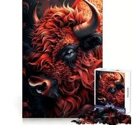 Buffalo Mon Ami Rigolo Puzzle 1000 Pièces pour Adolescents Exercice Cérébral Découpe Précise Cadeau Attentionné (50x75cm)