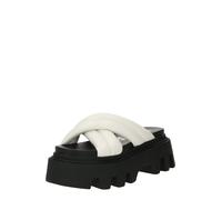 BUFFALO Mule 'Flora' noir / blanc cassé, Taille 40