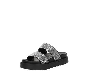 BUFFALO Mule 'Raya' noir / argent, Taille 41