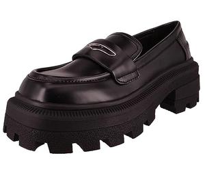 Buffalo NABU 1622342 Mocassins végétaliens pour femme Noir, Noir , 37 EU