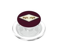 Buffalo Nid d'abeille Marron Clair et Marron PopSockets PopGrip pour MagSafe