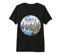 Buffalo, NY New York États-Unis T-Shirt Haut de Gamme