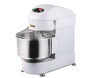 Buffalo Pétrin à spirale 1,1 kW 20 litres, blanc, capacité de pâte maximale : 8 litres, vitesse unique, crochet pétrisseur SS, CP821