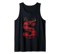 Buffalo Plaid Antler Lettre S Débardeur