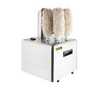 Buffalo Polisseur à Verres Professionnel 1200-1500W, Acier Inoxydable, 5 brosses rotatives, Aucun Liquide requis, Usage Professionnel et Domestique, FA118
