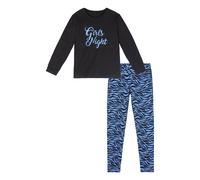 BUFFALO Pyjama bleu / noir, Taille 134-140