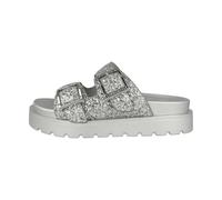 Buffalo Mules femme Raya Ari Glam – Vegan Glitter argenté – Taille 40