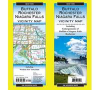 Buffalo / Rochester / Niagara Falls Vicinity, New York Carte régionale | GM Johnson