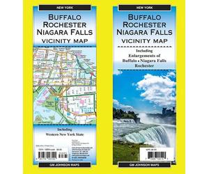 Buffalo / Rochester / Niagara Falls Vicinity, New York Carte régionale | GM Johnson
