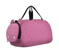 Buffalo Sac de sport à carreaux rose violet pour enfants avec compartiment à chaussures Sac léger pour la pratique de l'école, le sport, les voyages, bolso para gym mujer