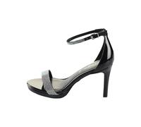 BUFFALO Sandales à lanières 'Monroe 2' noir / argent / transparent, Taille 41