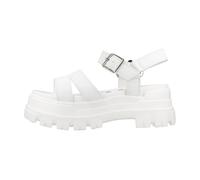 Buffalo - Sandales Plates Élégantes - Femme - Chaussures - Blanc - Taille: 41 EU