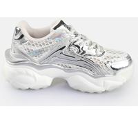 Buffalo Baskets pour femme, Blanc argenté, 38 EU