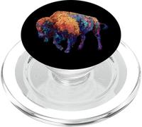 Buffalo Shirt American Bison Shirt Western Shirt Gift PopSockets PopGrip pour MagSafe