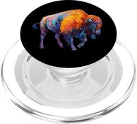 Buffalo Shirt Bison American Buffalo Gift PopSockets PopGrip pour MagSafe