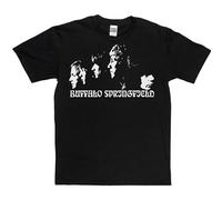 Buffalo Springfield Rock Unisex 100% Cotton Short-Sleeve T-Shirts Black M