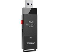 Buffalo SSD Externe 1 to - jusqu'à 600 Mo/s - USB-C - USB-A - USB 3.2 Gen 2 (Compatible avec PS4/PS5/Windows/Mac) - Clé USB Externe SSD - SSD-PUT1.0U3B