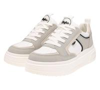 Buffalo Vectra Baskets basses à lacets pour femme Blanc Gris, White Grey, 37 EU
