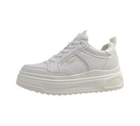 Buffalo Vectra Low Chaussures de sport à lacets pour femme Blanc Loisirs, Blanc., 38 EU