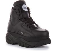 Buffalo Vegan Nappa Lacets Plateforme Hi Femmes Baskets Blanches UK 3 - 7