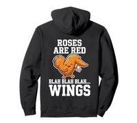 Buffalo Wings Chicken Roses are Red Funny Day Jeu de Jeu de Jeu de Mots Sweat à Capuche
