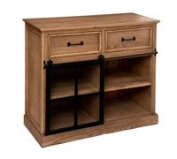 Buffet 1 Porte & 2 Tiroirs "Danik" 94cm Naturel