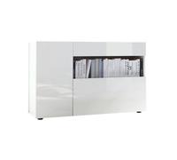 Buffet 1 tiroir et 2 portes, collection KALO, coloris blanc, idéal dans votre salon