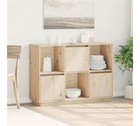 Buffet 110,5x35x80 cm Bois massif de pin Naturel G