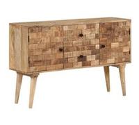 vidaXL Buffet 110×30×70 cm Bois massif de manguier – Armoire de rangement