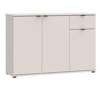 Buffet 120 cm GANYMEDE AUCUNE 3 portes + 1 tiroir sable mat Sable