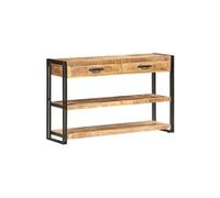 Buffet 120x30x75 cm Bois de manguier massif brut