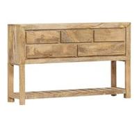 vidaXL Buffet 120 x 30 x 75 cm Bois de manguier massif