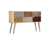 vidaXL Buffet 120 x 30 x 75 cm en bois de manguier massif Brun G