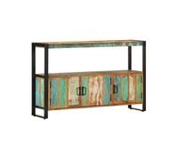 vidaXL – Buffet en bois de récupération solide 120x30x75 cm – 3 portes, 1 étagère