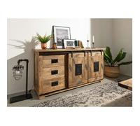 Buffet 150x45 Manguier laqué blanchi RAILWAY N° 300