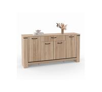 IDMARKET Buffet 160 m IDAHO 4 portes avec tiroir design contemporain
