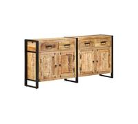 Bois de Manguier Massif Buffet 172x35x80 cm Meuble Armoire de Rangement vidaXL