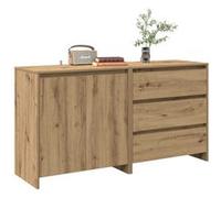 Vidaxl Buffet 2 Pcs Chêne Artisanal Bois D'ingénierie Marron