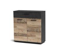 Buffet 2 Portes & 1 Tiroir "Bernard" 85cm Naturel