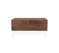 Buffet 2 Portes & 2 Niveaux "Plof" 120cm Noyer