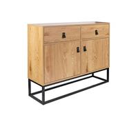 AltoBuy Abril - Buffet 2 Portes 2 Tiroirs Aspect Bois