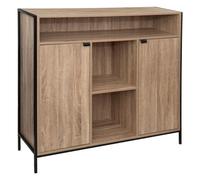 Buffet 2 Portes 3 Niches Aliaj-L114xp37xh110cm Beige