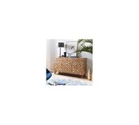 Buffet 2 portes 3 tiroirs 140x40x78,5 cm en acacia naturel