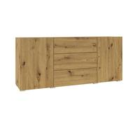 Buffet 2 portes 3 tiroirs Petits-meubles - Glora - 140 x 35 x 63cm - Bois