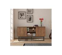 Brezno - Buffet 2 Portes 6 Espaces De Rangement 140 Cm