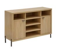 5five - buffet alvo rectangulaire 39,5x120,5cm 2 portes beige