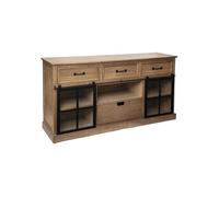 Atmosphera Buffet Danik 2 portes bois naturel 160 x 85 cm