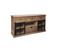 Atmosphera Buffet Danik 2 portes bois naturel 160 x 85 cm